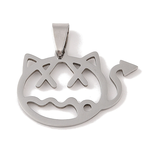 

PandaHall 201 Stainless Steel Pendants, Devil Charm, Stainless Steel Color, 22.5x32x1.5mm, Hole: 4x7mm 201 Stainless Steel Others