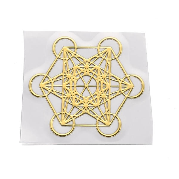 

PandaHall Self Adhesive Brass Stickers, Scrapbooking Stickers, for Epoxy Resin Crafts, Star, Golden, 3.5x3.1x0.05cm Brass Star
