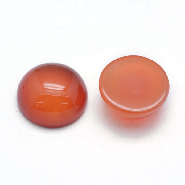 

PandaHall Natural Carnelian Cabochons, Half Round, 10x4~5mm Carnelian Half Round