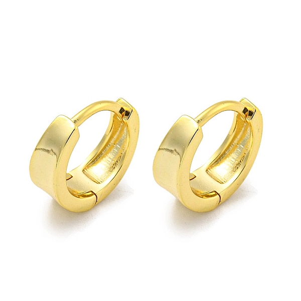 

PandaHall Brass Hoop Earrings, Ring, Real 18K Gold Plated, 12x4.5mm Brass Ring
