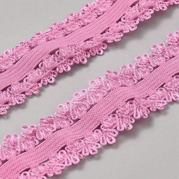 Ruban de dentelle à volants en polyester extensible de 2 mètre