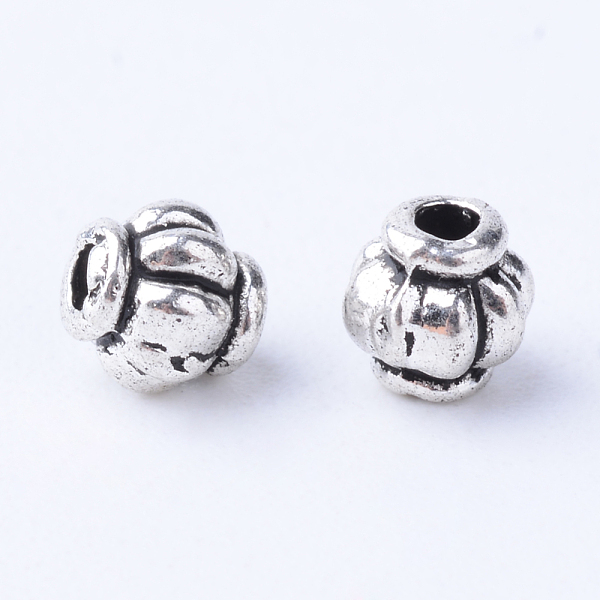 

PandaHall Tibetan Style Alloy Spacer Beads, Lantern, Cadmium Free & Nickel Free & Lead Free, Antique Silver, 4x4mm, Hole: 1mm Alloy Lantern