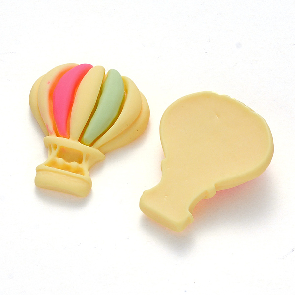

PandaHall Resin Cabochons, Hot-air Balloon, Yellow, 26.5x22x7.5mm Resin Balloon Yellow