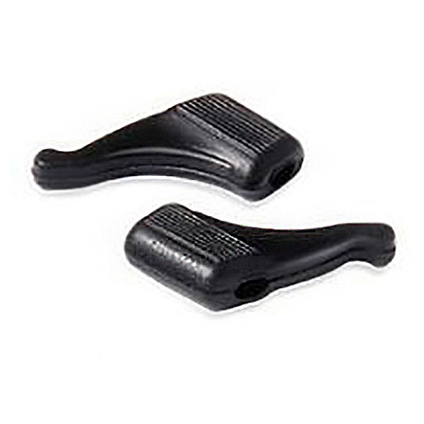 PandaHall Silicone Eyeglasses Ear Grip, Anti Slip Holder, Black, 19x18mm, Hole: 3x2mm Silicone Black