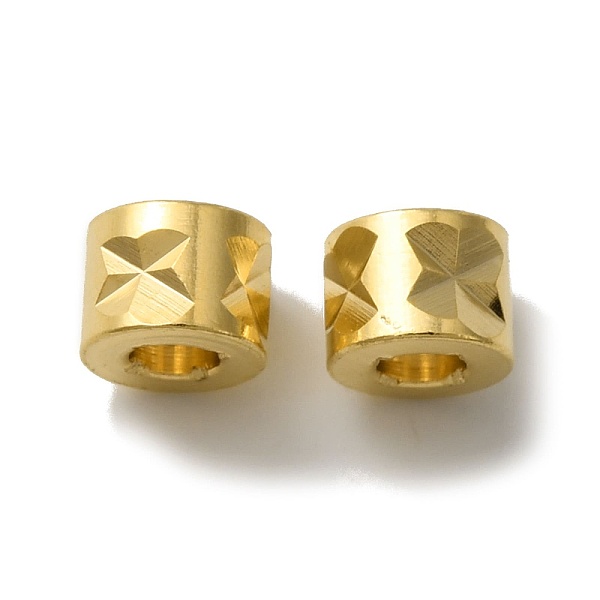 

PandaHall Brass Beads, Lead Free & Cadmium Free, Column, Real 24K Gold Plated, 4x3mm, Hole: 1.8mm Brass Column