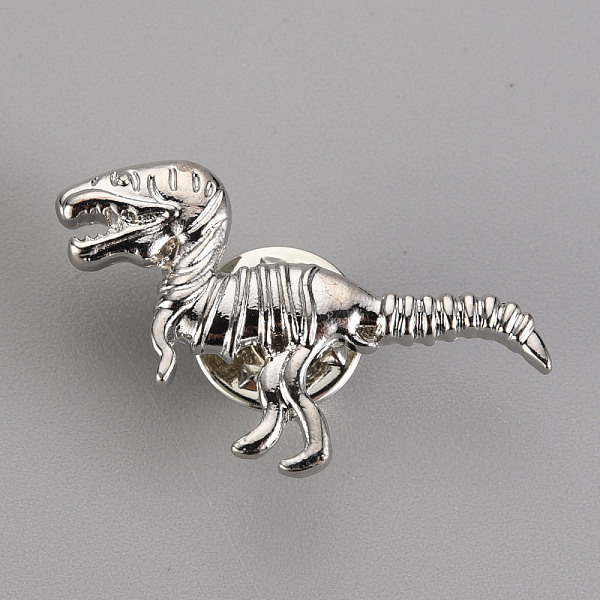 

PandaHall Alloy Brooches, with Brass Butterfly Clutches, Dinosaur, Cadmium Free & Nickel Free & Lead Free, Platinum, 16.5x34mm, Pin: 1mm...