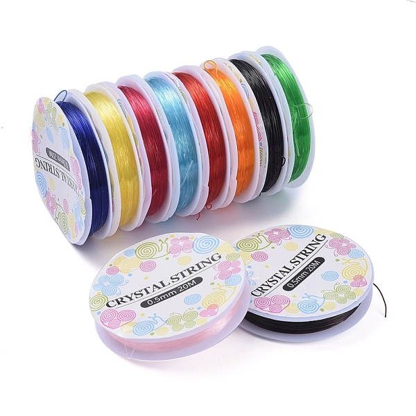 

PandaHall Elastic Crystal Thread, Jewelry Beading Cords, For Stretch Bracelet Making, Mixed Color, 0.5mm, about 21.87 yards(20m)/roll TPU..., Multicolor