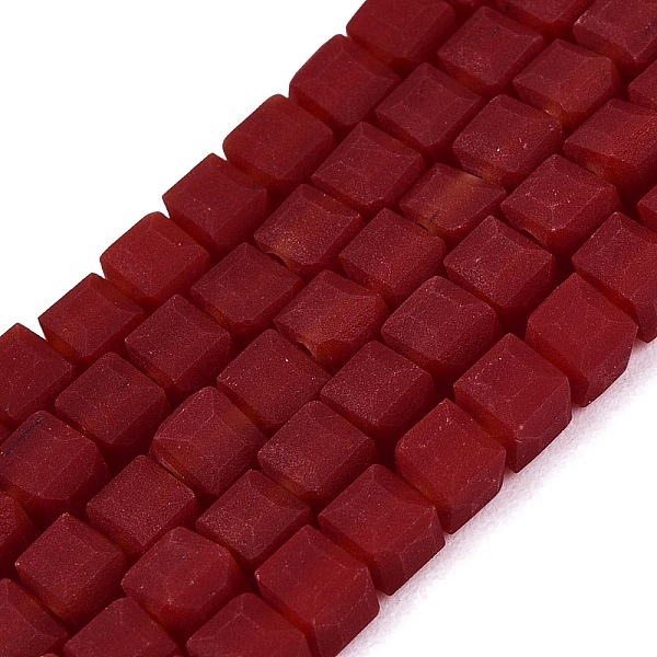 Brins de perles de verre dépolies opaques