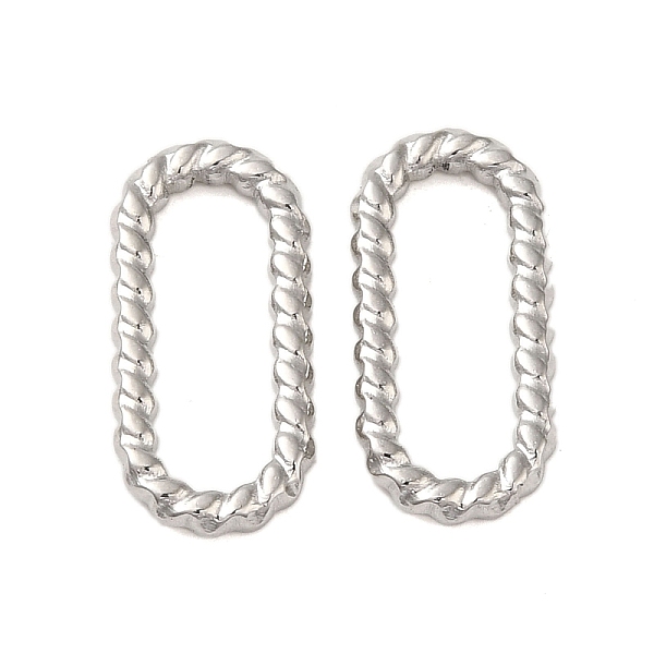 

PandaHall 304 Stainless Steel Linking Rings, Twisted Oval, Stainless Steel Color, 17x8x2mm, Inner Diameter: 13.5x4.5mm 304 Stainless Steel...