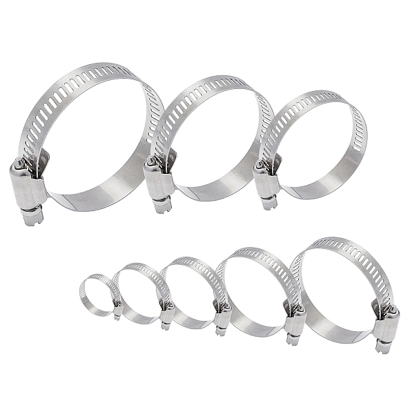 

PandaHall 304 Stainless Steel Adjustable Worm Gear Hose Clamps, for Water Pipe, Plumbing, Automotive and Mechanical Application, Stainless...