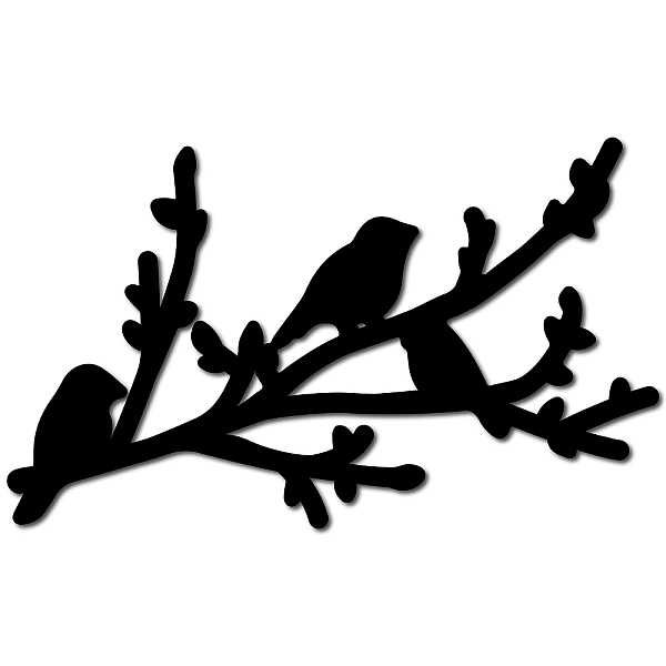 

PandaHall Laser Cut Basswood Wall Sculpture, for Home Decoration Kitchen Supplies, Bird, 180x300x5mm Wood Bird Black
