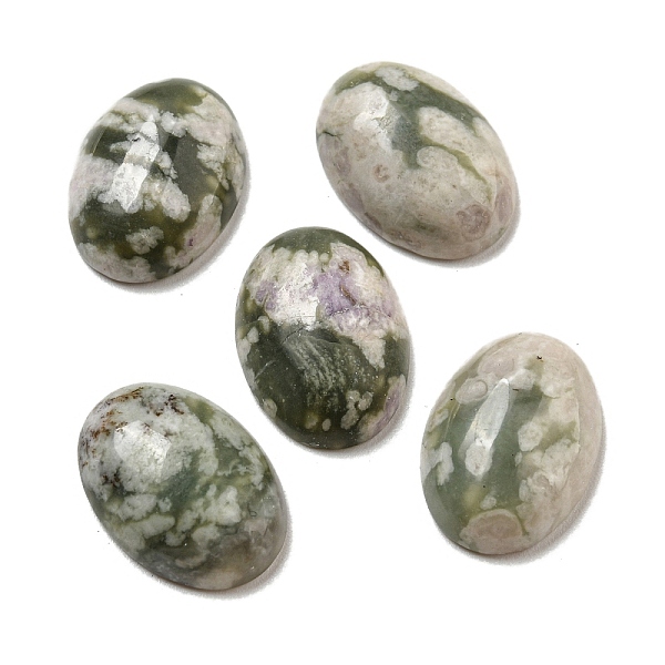 

PandaHall Natural Peace Jade Cabochons, Oval, 18x13x5~5.5mm Peace Jade Oval