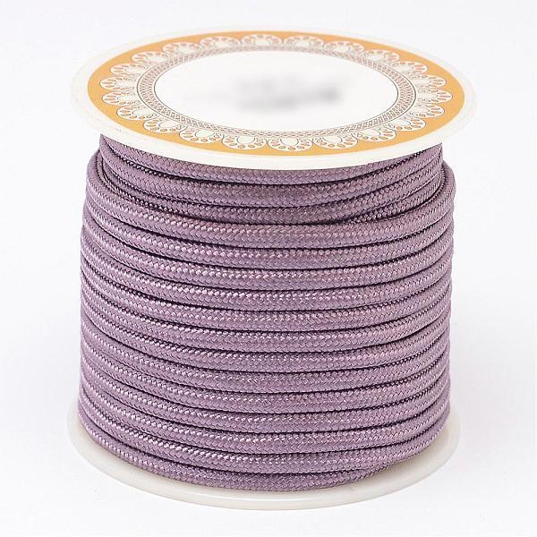 

PandaHall Braided Polyester Cords, Round, Medium Purple, 3mm, about 8.74 yards(8m)/roll Polyester Purple