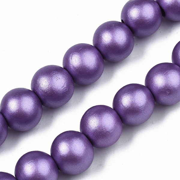 

PandaHall Painted Natural Wood Beads Strands, Round, Blue Violet, 15~16x14~15mm, Hole: 3.5~4.5mm, about 25pcs/strand, 14.25 inch~14.33 inch...