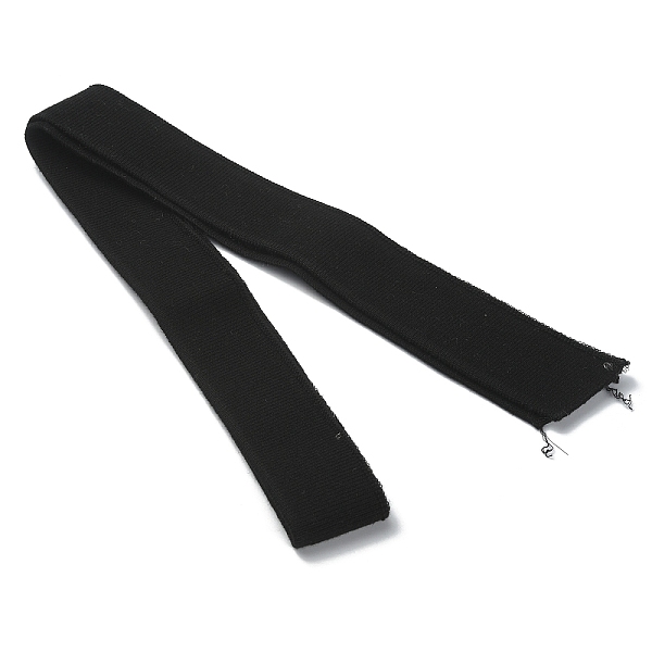 

PandaHall 95% Cotton & 5% Elastic Fiber Ribbing Fabric for Cuffs, Waistbands Neckline Collar Trim, Knitted Hem, Black, 750~830x33~36x2.2mm...