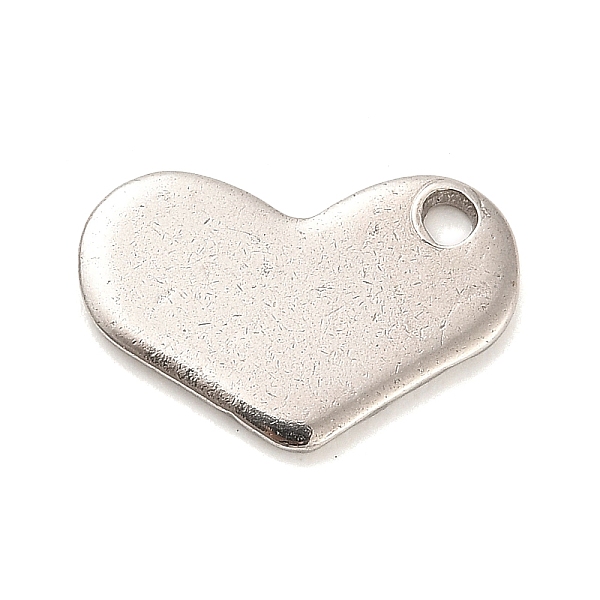 

PandaHall Stainless Steel Pendants, Heart Charms, Stainless Steel Color, 12x19x1.5mm, Hole: 2mm Stainless Steel Heart