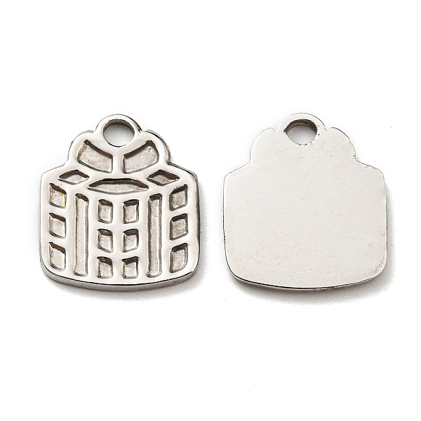 

PandaHall 304 Stainless Steel Charms, Manual Polishing, Christmas Present Box, Stainless Steel Color, 15x14x1.5mm, Hole: 2mm 304 Stainless...
