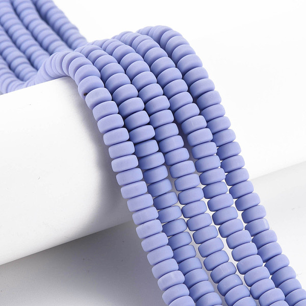 

PandaHall Handmade Polymer Clay Beads Strands, for DIY Jewelry Crafts Supplies, Flat Round, Medium Slate Blue, 6~7x3mm, Hole: 1.5mm, about...