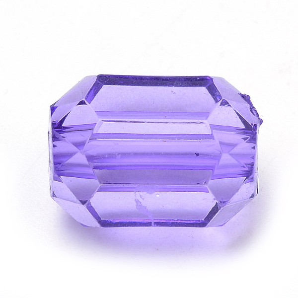 

PandaHall Transparent Acrylic Beads, Oval, Faceted, Medium Slate Blue, 14x10mm, Hole: 2mm, about 435pcs/500g Acrylic Oval Purple