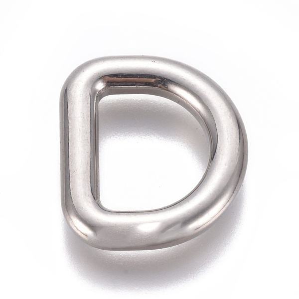 

PandaHall 304 Stainless Steel D Rings, Buckle Clasps, For Webbing, Strapping Bags, Garment Accessories, Stainless Steel Color, 17x15x3mm...