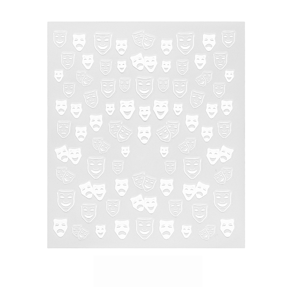 

PandaHall 3D Self-Adhesive Nail Sticker Decals, Self Adhesive, Nails Tips DIY Toenails Nail Tattoos, White, Clown Pattern, 90x77mm Paper...