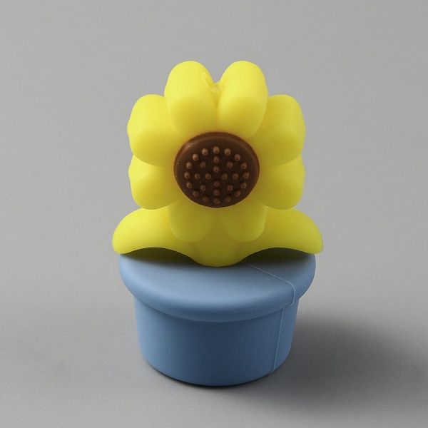 Sunflower Silicone Beads