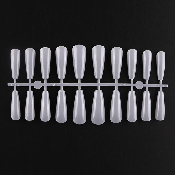 

PandaHall Solid Color Plastic Seamless Toe False Nail, Practice Manicure Nail Art Tool, Slate Gray, 26~32x6~13mm, 20pcs/set. Plastic None