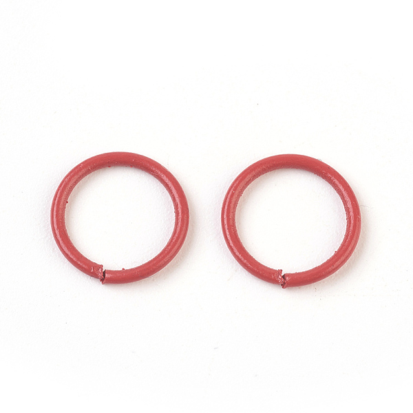 

PandaHall Iron Jump Rings, Open Jump Rings, Red, 18 Gauge, 10x1mm, Inner Diameter: 8mm Iron Red