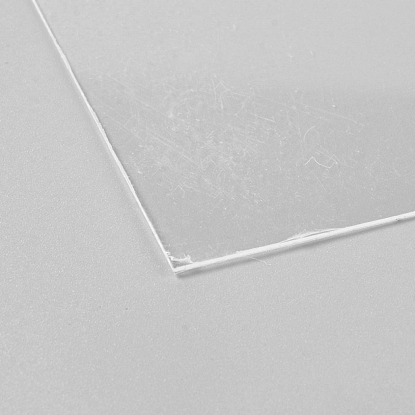

PandaHall Organic Glass Sheet, for Craft Projects, Signs, DIY Projects, Rectangle, Clear, 296x210x0.6mm Glass Clear