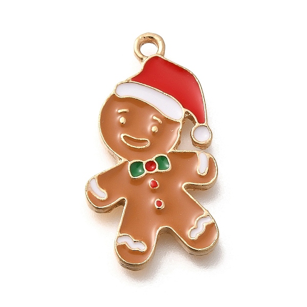 Christmas Theme Alloy Enamel Pendants