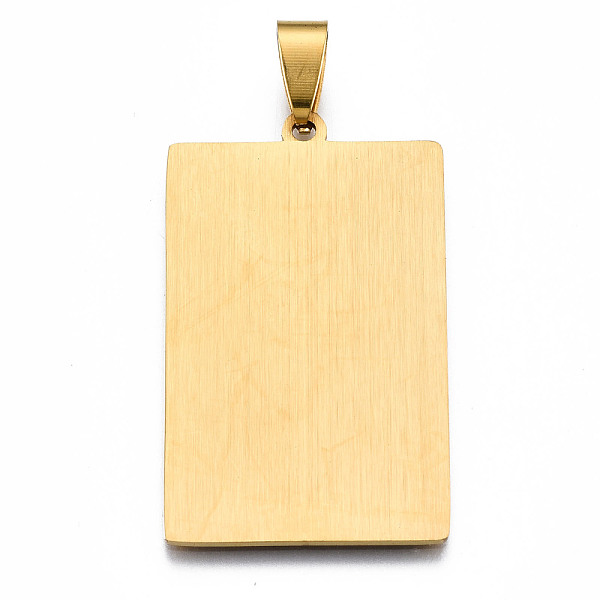 

PandaHall 201 Stainless Steel Pendants, Laser Engraved Pattern, Tarot Card Pendants, Golden, The Lovers VI, 40x24x1mm, Hole: 8x4mm 201...