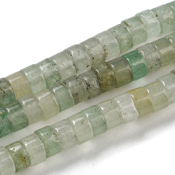 

PandaHall Natural Green Aventurine Beads Strands, Flat Round/Disc, Heishi Beads, 4x2~2.5mm, Hole: 0.7mm, about 173pcs/strand, 15.08~15.35...