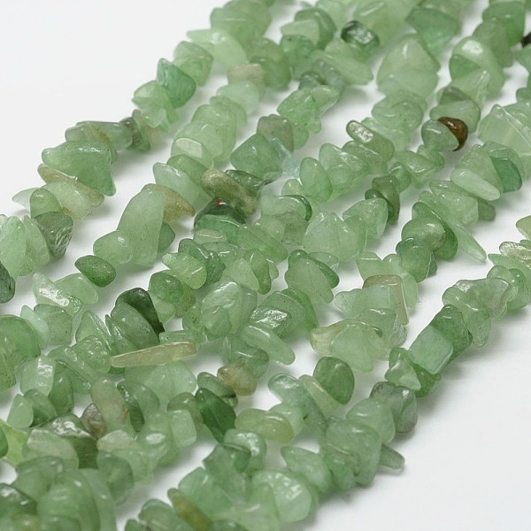 

PandaHall Natural Green Aventurine Beads Strands, Chip, Light Green, 3~5x7~13x2~4mm, Hole: 0.4mm, about 31.5 inch(80cm) Green Aventurine...