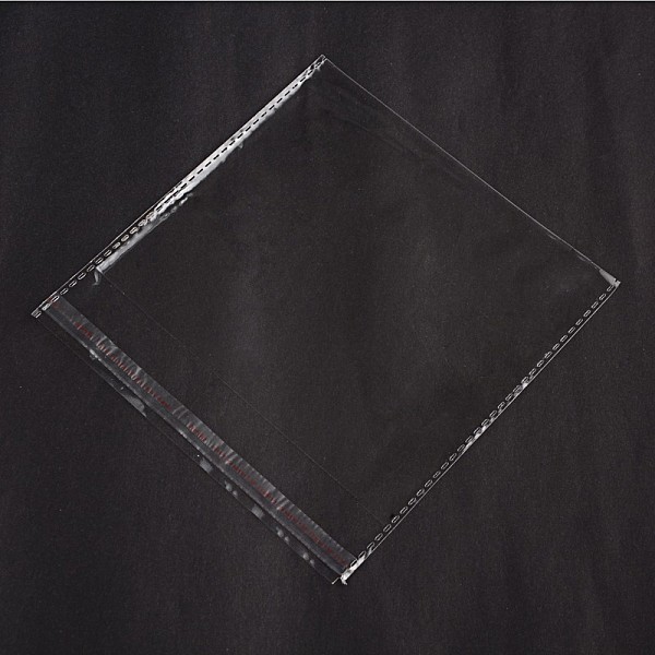 

PandaHall Rectangle Cellophane Bags, Clear, 16x15cm, Unilateral Thickness: 0.05mm, Inner Measure: 13x15cm OPP Cellophane Clear