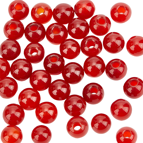 

PandaHall Olycraft Natural Carnelian Beads, Round, 6mm, Hole: 2mm, 50pcs/box Carnelian Round