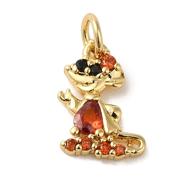 

PandaHall Brass Micro Pave Red Cubic Zirconia Pendants, Real 18K Gold Plated, 14x9.5x2.5mm, Hole: 3.2mm Brass+Cubic Zirconia Others Red