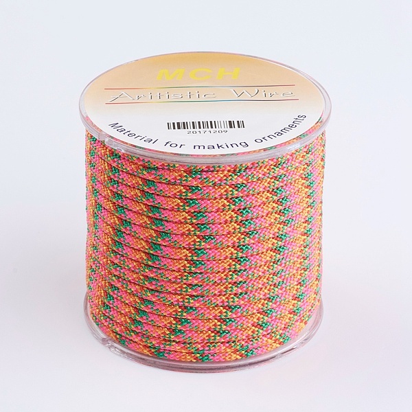 

PandaHall Nylon Thread, Coral, 3mm, about 10yards/roll Nylon Red
