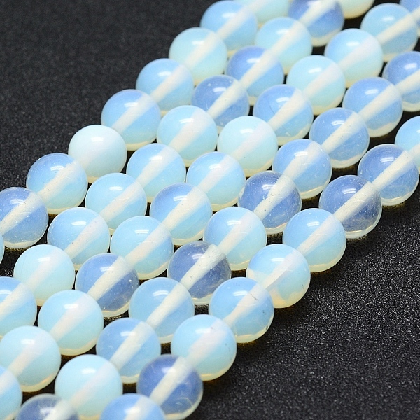 

PandaHall Opalite Beads Strands, Round, 8mm, Hole: 1mm, about 48pcs/strand, 14.96 inch(38cm) Opalite Round