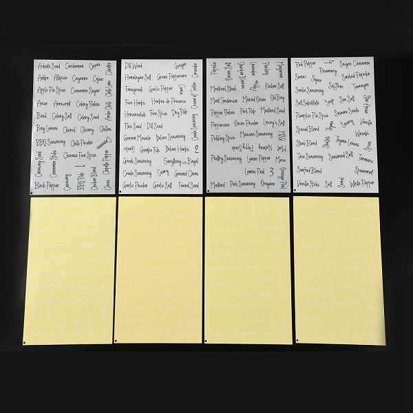 

PandaHall Waterproof PVC Self-Adhesive Sealing Stickers, Label Paster Picture Stickers, for Spice Label Bottle, Word, 25x15.4x0.15cm, 8..., Black