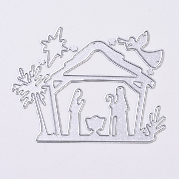 

PandaHall Carbon Steel Cutting Dies Stencils, for DIY Scrapbooking/Photo Album, Decorative Embossing DIY Paper Card, House with Human, Matte...