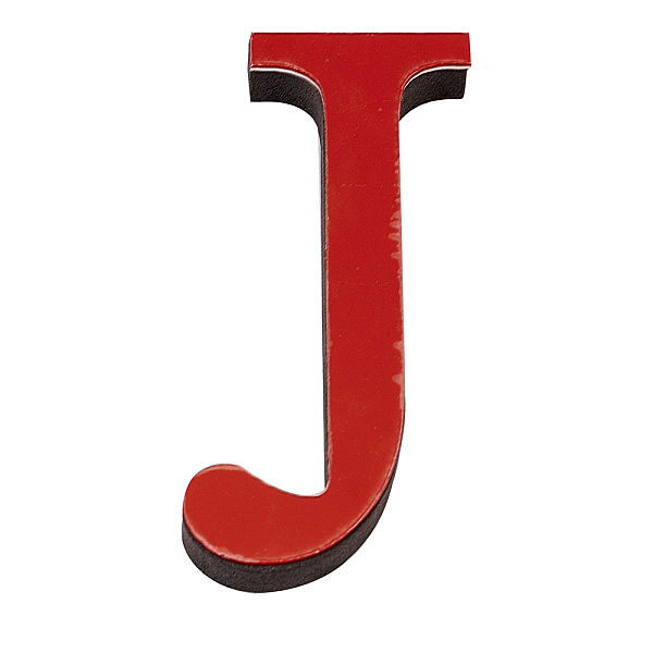 

PandaHall CREATCABIN Acrylic Mirror Wall Stickers Decal, with EVA Foam, Alphabet, Letter.J, 101x50x1mm, Foam: 101x50x11mm Acrylic Letter J..., Red