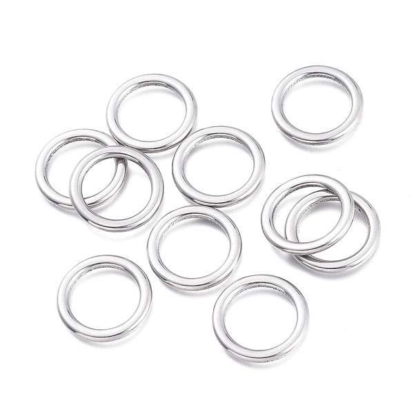 

PandaHall 304 Stainless Steel Linking Rings, Ring, Stainless Steel Color, 17x1.8mm, Inner Diameter: 12.3mm 304 Stainless Steel Ring