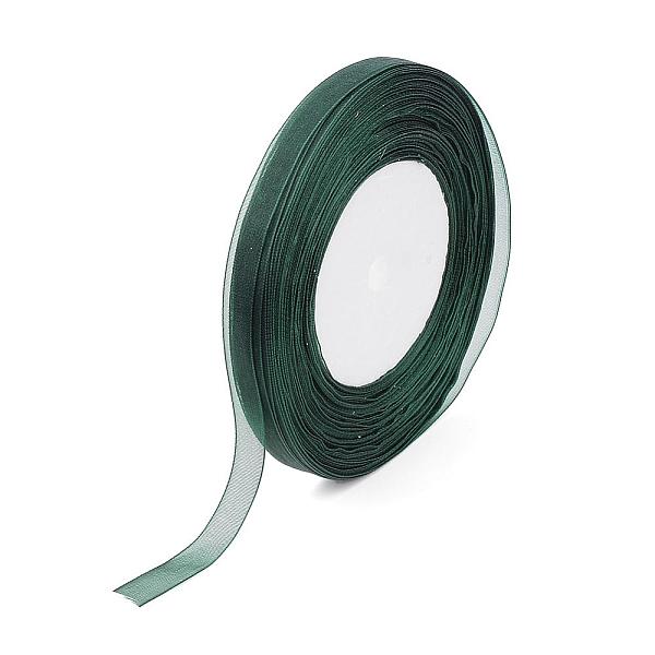 

PandaHall Sheer Organza Ribbon, Wide Ribbon for Wedding Decorative, Sea Green, 1 inch(25mm), 250Yards(228.6m) Polyester None Green
