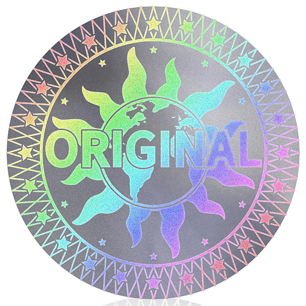 

PandaHall OLYCRAFT 490 Pcs/10 Sheets Hologram Tamper Evident Labels 0.8 inch Sun Pattern Security Tamper Evident Seal Holographic Round...