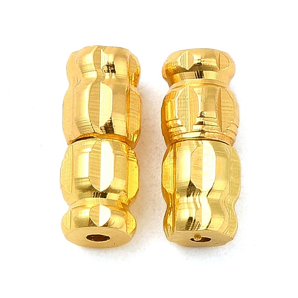 

PandaHall Brass Screw Clasps, Golden, 10x4mm, Hole: 1mm Brass