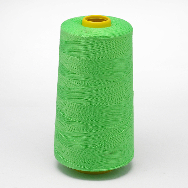 

PandaHall 100% Spun Polyester Fibre Sewing Thread, Lime Green, 0.1mm, about 5000yards/roll Polyester