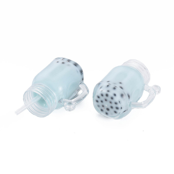 

PandaHall Epoxy Resin Pendants, with Transparent Acrylic, Cup, Light Blue, 40~44x28x20mm, Hole: 1.6~2mm Resin Food