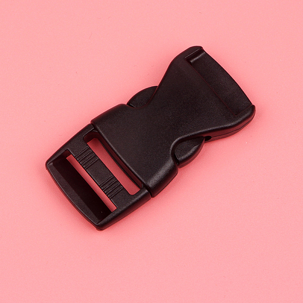 

PandaHall Plastic Adjustable Quick Contoured Side Release Buckle, Black, 65x32x12mm Plastic Black