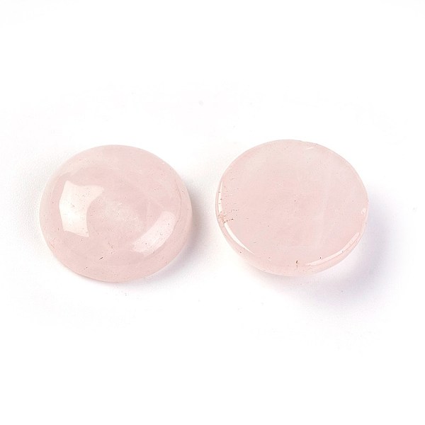 

PandaHall Natural Rose Quartz Cabochons, Half Round, 20x5~7mm Rose Quartz Half Round