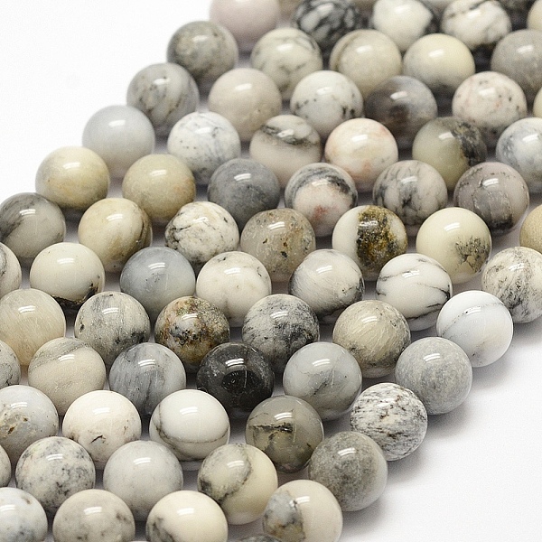 

PandaHall Natural Agate Beads Strands, Round, 8mm, Hole: 1mm, bout 46pcs/strand, 15.7 inch(40cm) Natural Agate Round Black